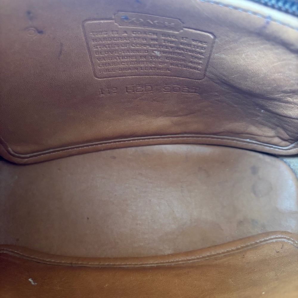 Coach Vintage Tan Leather H8D 9081 Tribeca Bucket Shoulder Bag Purse - Picture 5 of 7